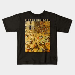 Pieter Bruegel The Elder - Children's Games Kids T-Shirt